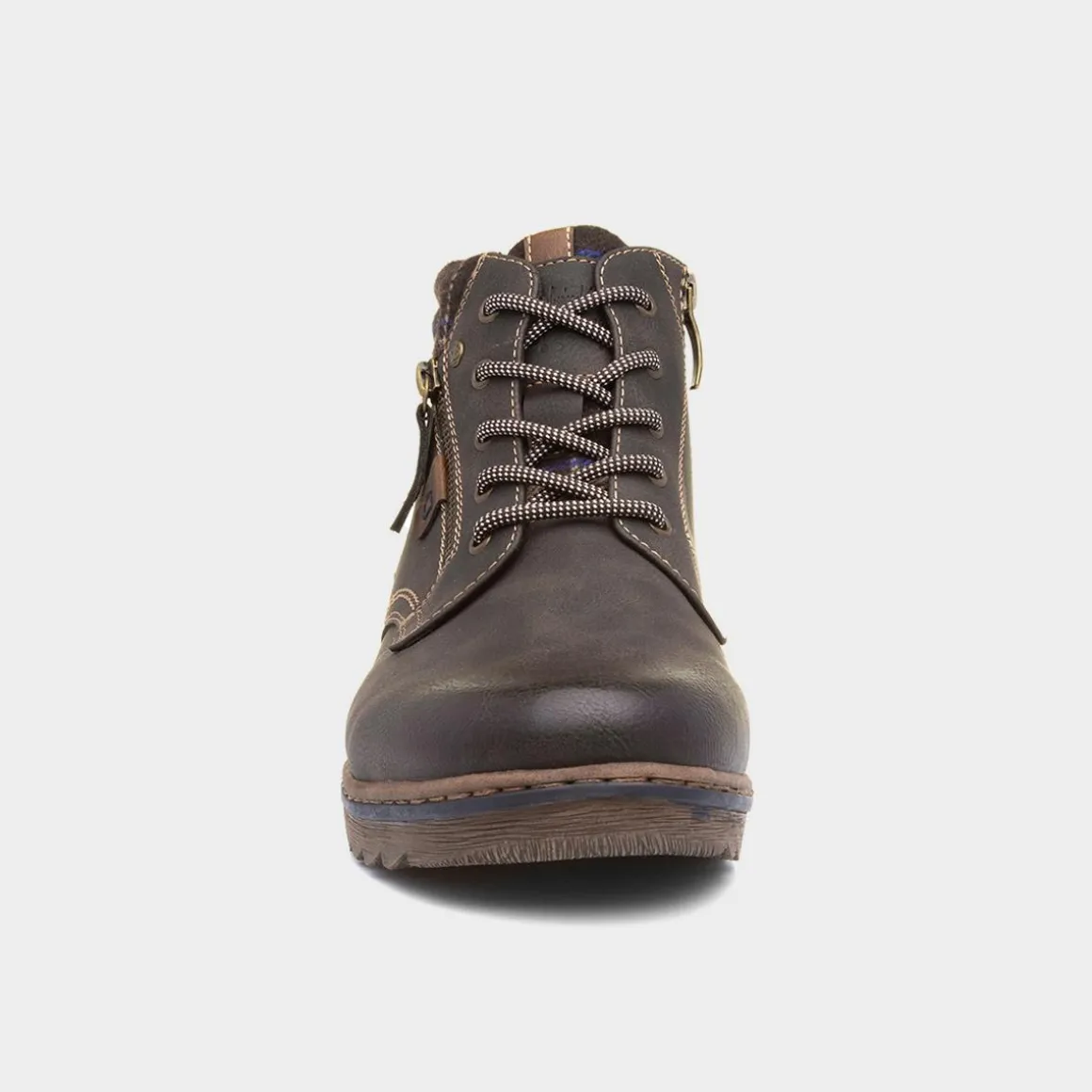 Relife Nick Mens Brown Lace Up Ankle Boot
