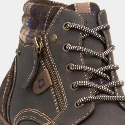 Relife Nick Mens Brown Lace Up Ankle Boot