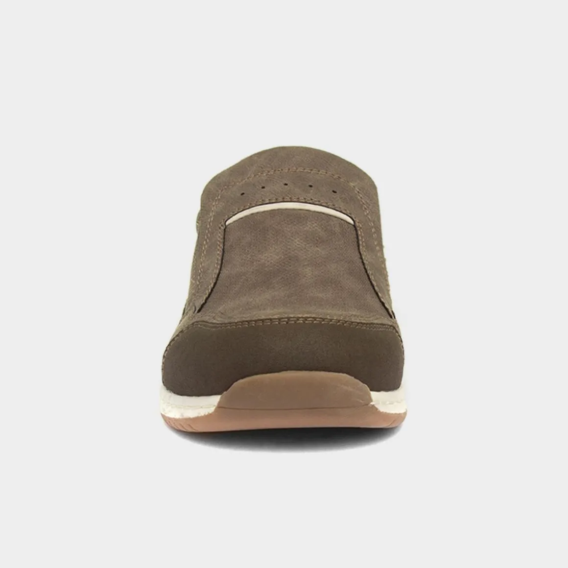 Relife Rob Mens Taupe Slip On Casual Shoe