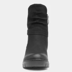 Relife Sonya Womens Black Heeled Boot