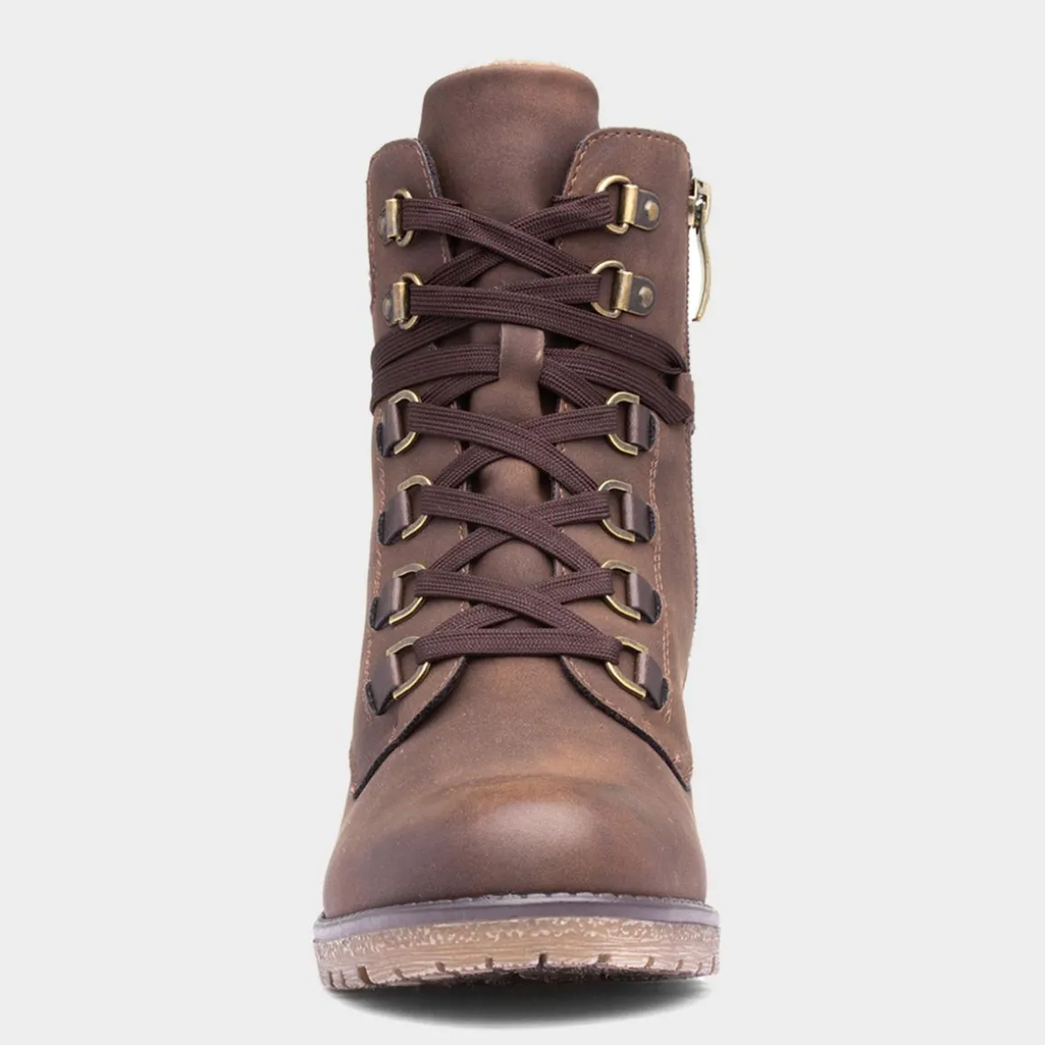 Relife Stacey Womens Brown Heeled Boots