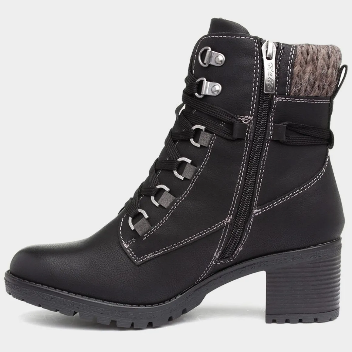 Relife Stacey Womens Heeled Boot in Black