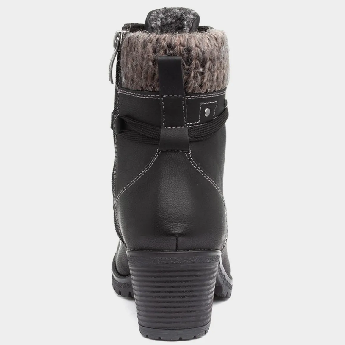 Relife Stacey Womens Heeled Boot in Black