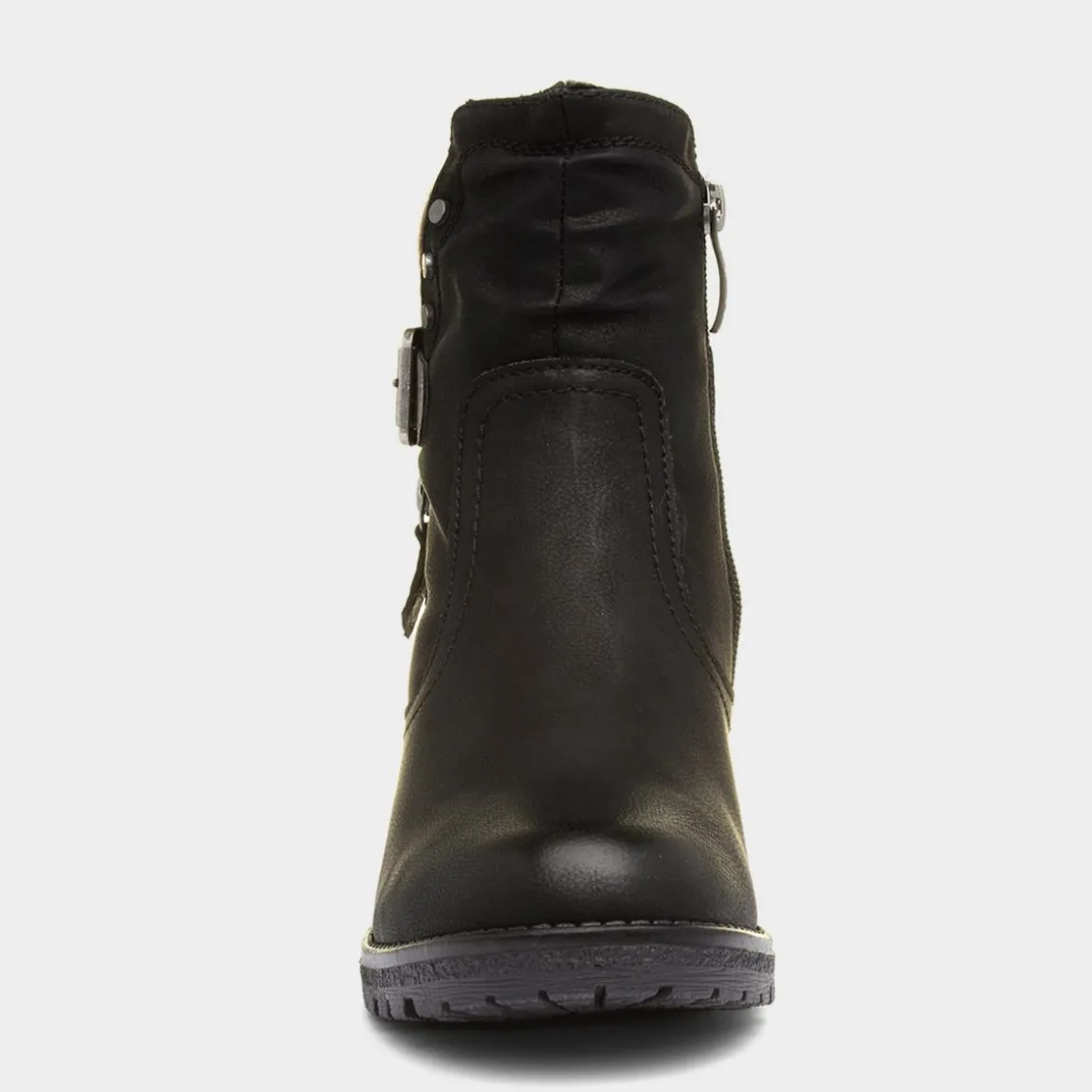 Relife Tracey Womens Black Heeled Boot