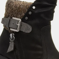 Relife Tracey Womens Black Heeled Boot