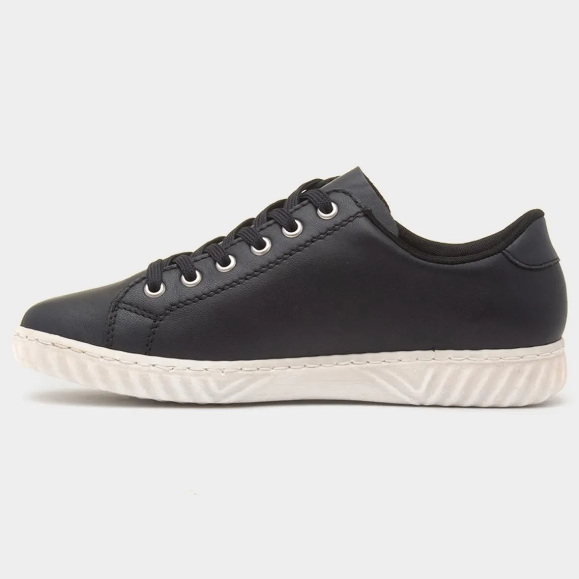 Rieker Antistress Womens Dark Navy Leather Shoe