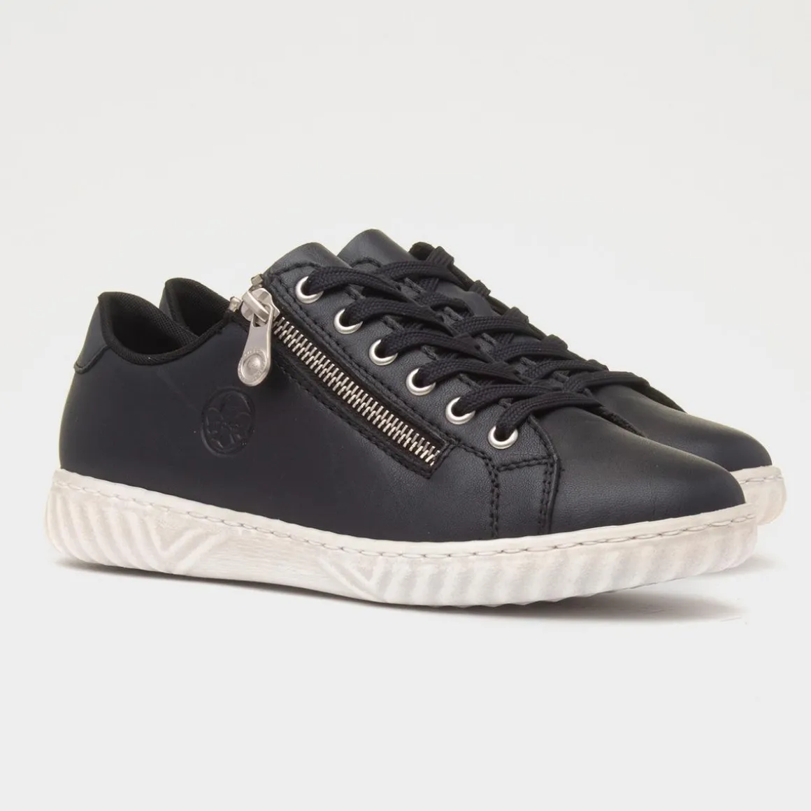 Rieker Antistress Womens Dark Navy Leather Shoe