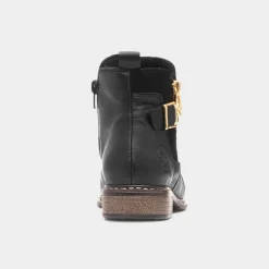 Rieker Antistress Womens Black Leather Ankle Boot