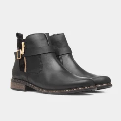 Rieker Antistress Womens Black Leather Ankle Boot