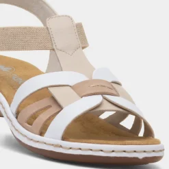 Rieker Antistress Womens White Strappy Sandal