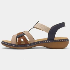 Rieker Antistress Womens Nude Strappy Sandal