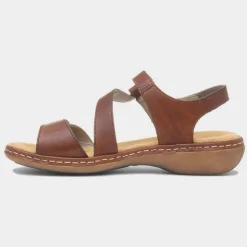 Rieker Antistress Womens Tan Leather Sandal