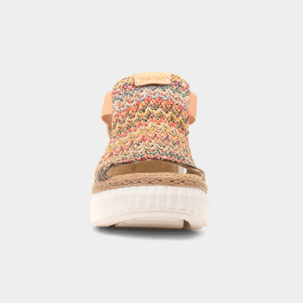 Rieker Antistress Womens Apricot Weave Sandal