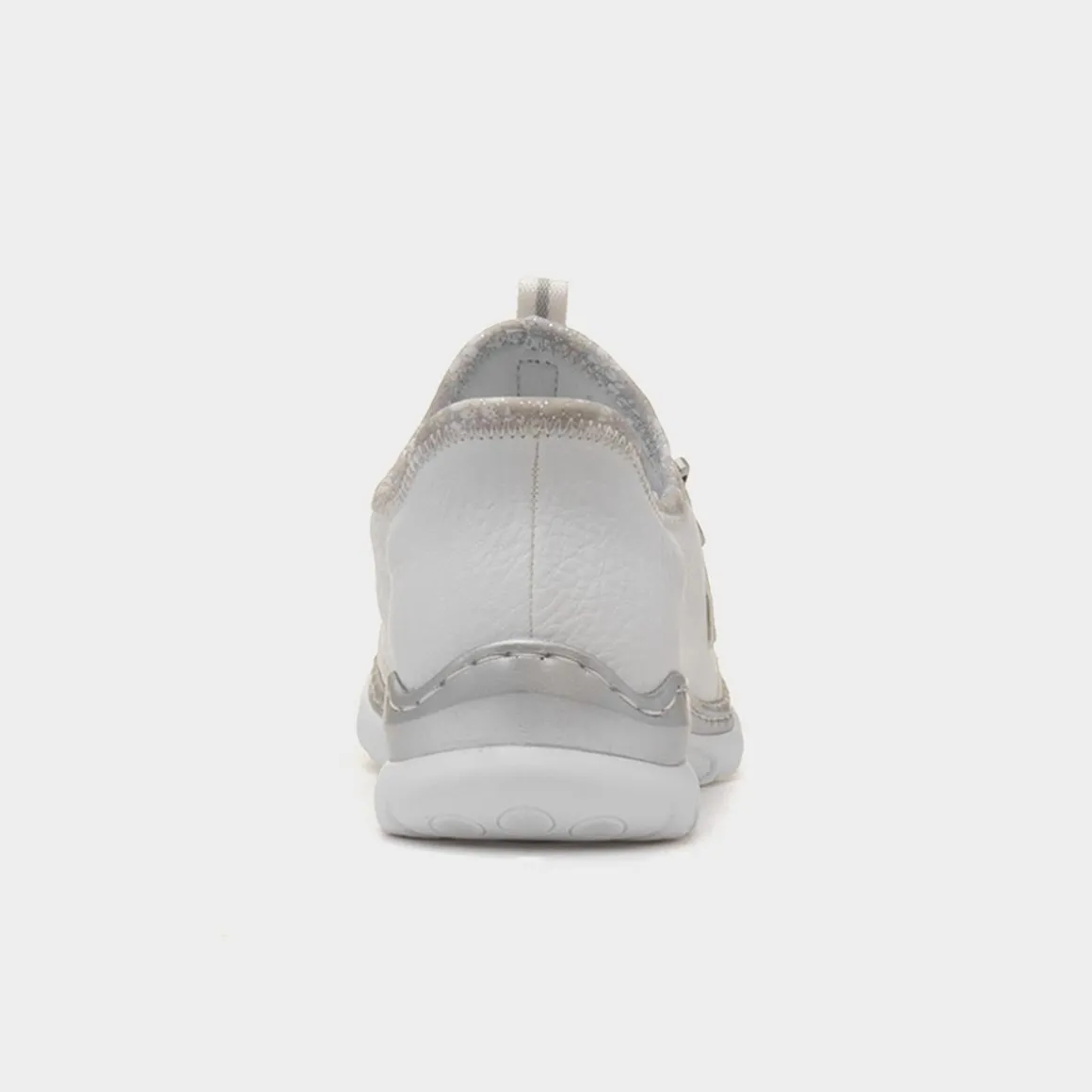 Rieker Antistress Womens White Slip On Shoe
