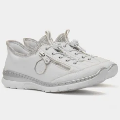 Rieker Antistress Womens White Slip On Shoe