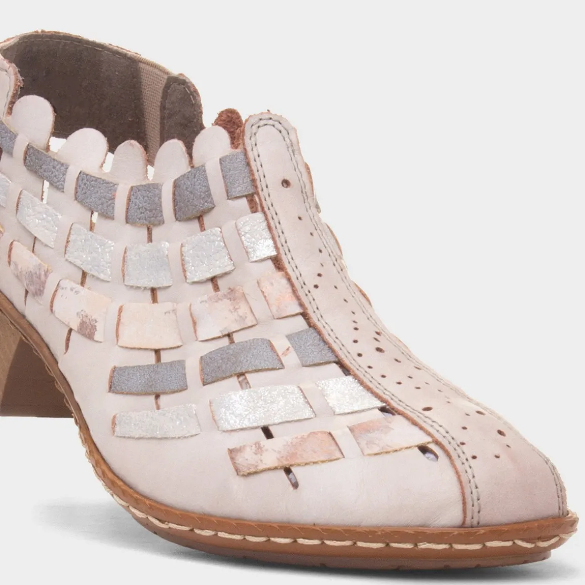 Rieker Antistress Womens Beige Heeled Shoe