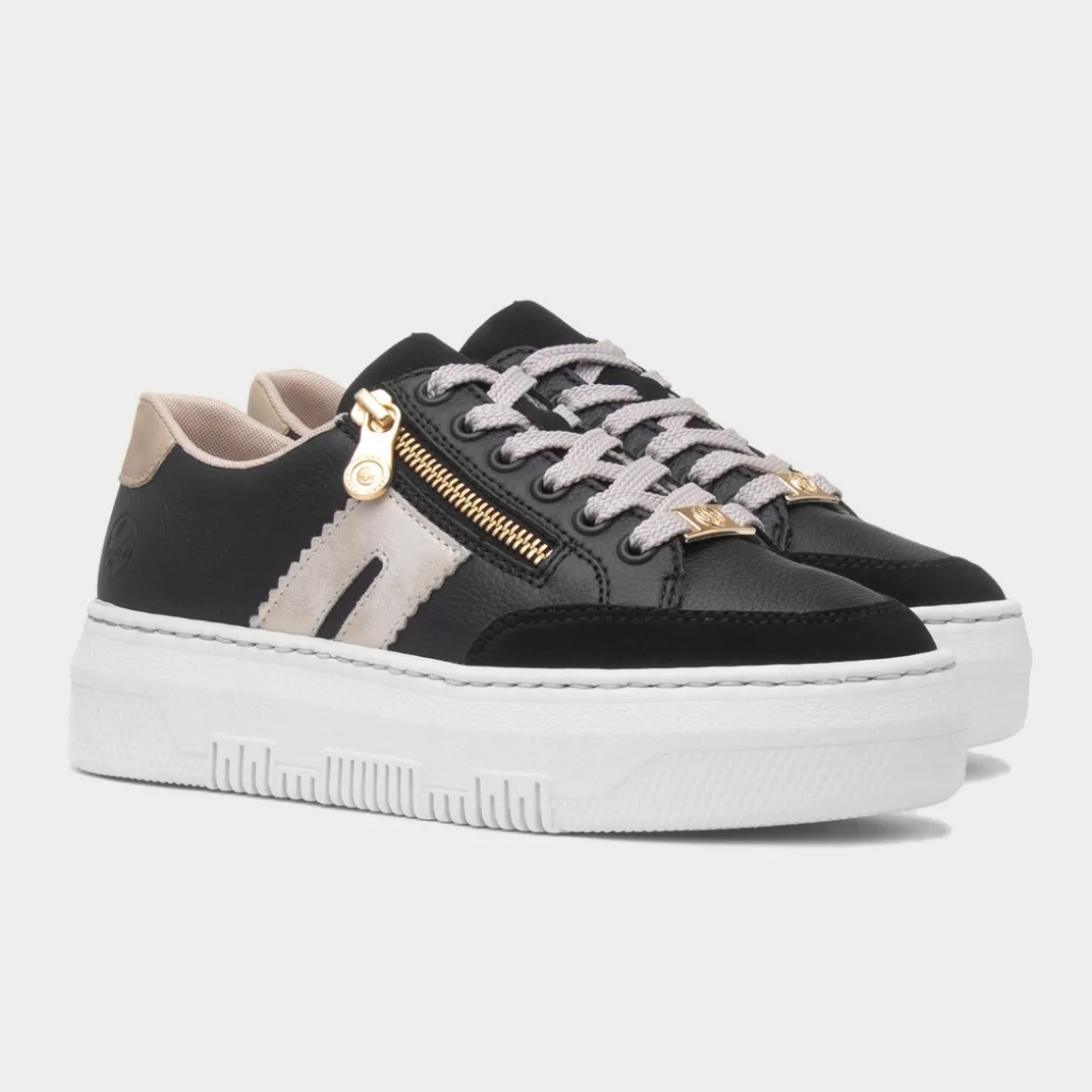 Rieker Antistress Womens Black Casual Shoe