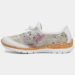 Rieker Antistress Womens White Multi Casual Shoe