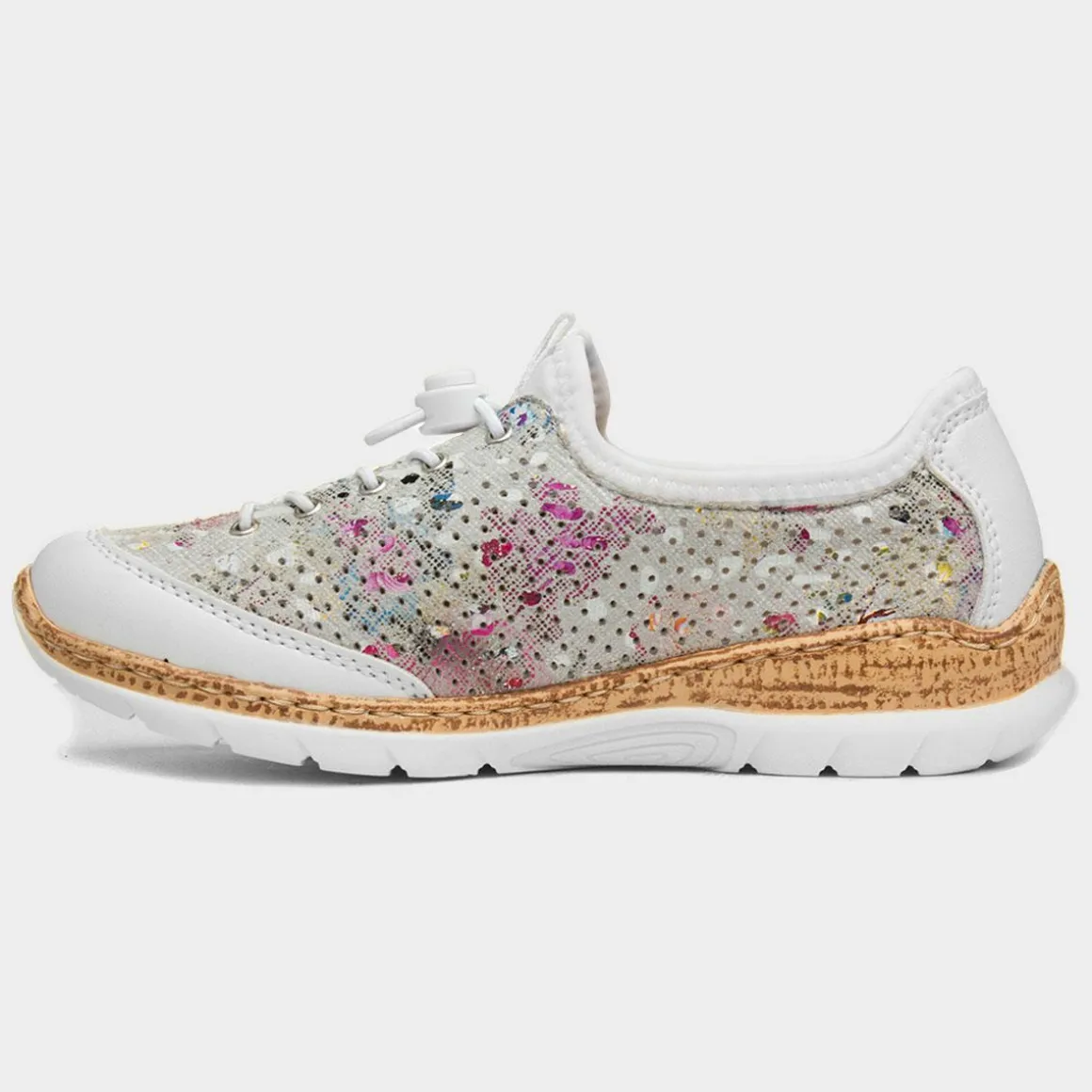 Rieker Antistress Womens White Multi Casual Shoe
