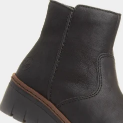 Rieker Hannover Antistress Womens Black Wedge Boot
