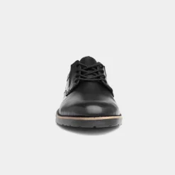 Rieker Mens Black Leather Lace Up Shoe