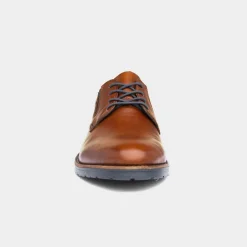 Rieker Mens Tan Leather Lace Up Shoe
