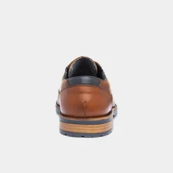 Rieker Mens Tan Leather Lace Up Shoe