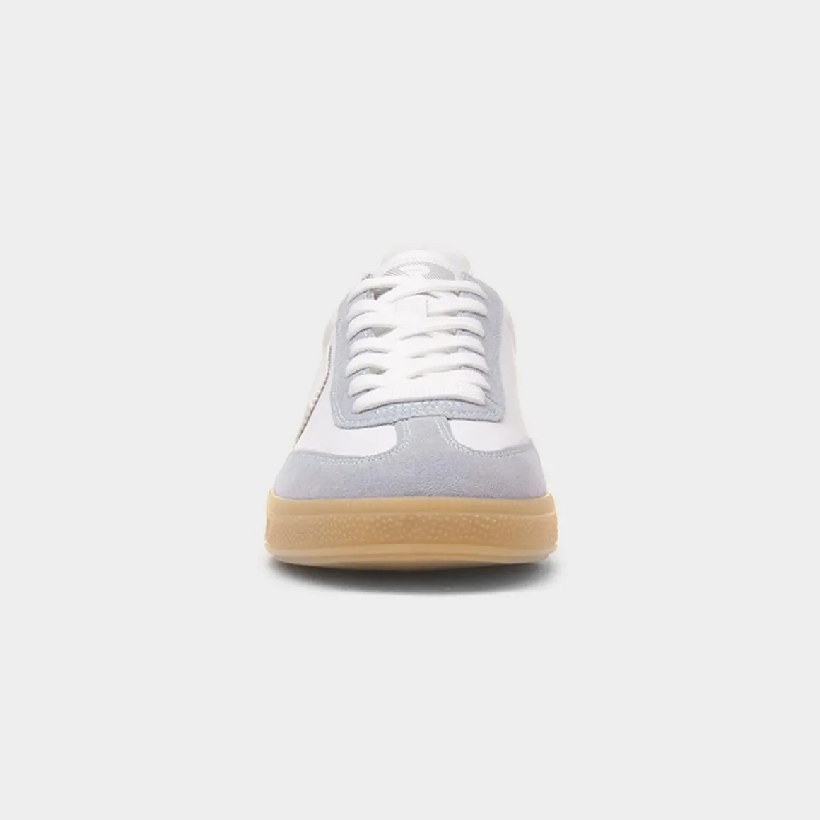 Rieker Womens White & Blue Leather Shoe