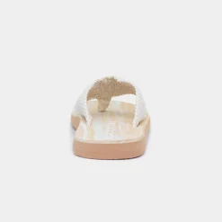 Rocket Dog Adios Womens Beige Webbing Flip Flop