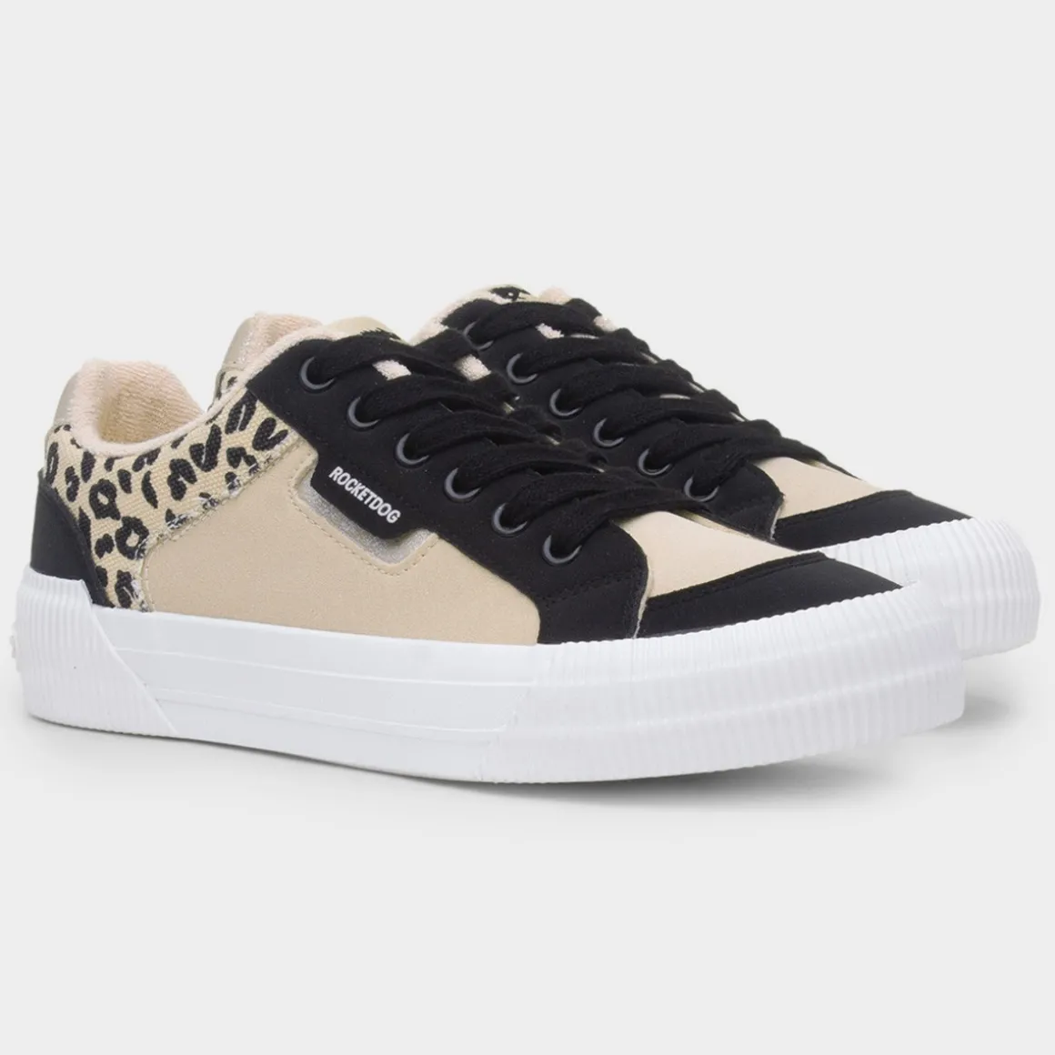 Rocket Dog Cheery Leopard Womens Multi Canvas