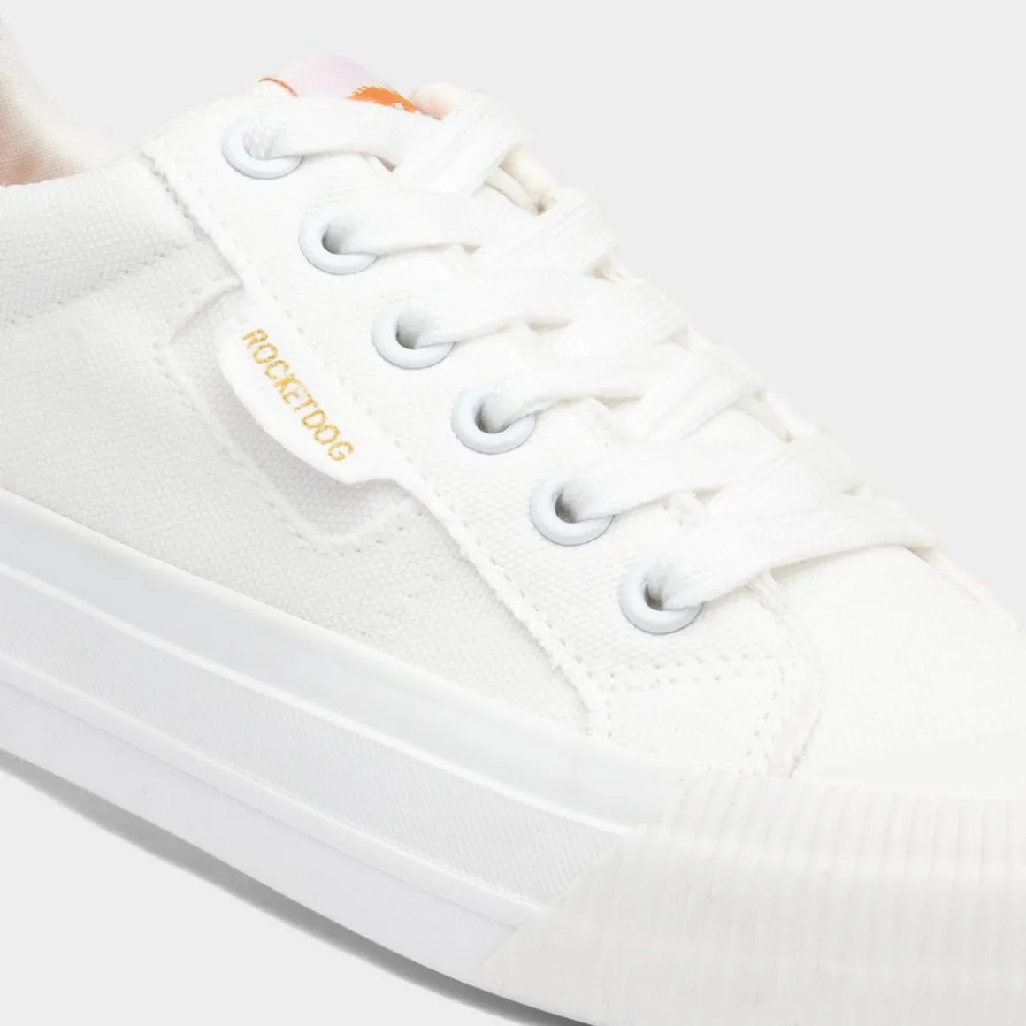 Rocket Dog Cheery Womens White Canvas Shoe