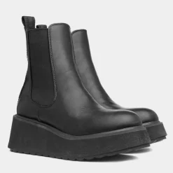 Rocket Dog Heyday Womens Black Platform Ankle Boot