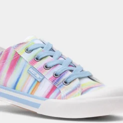 Rocket Dog Jazzin Dens Womens Multi Rainbow Canvas