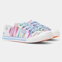 Rocket Dog Jazzin Dens Womens Multi Rainbow Canvas