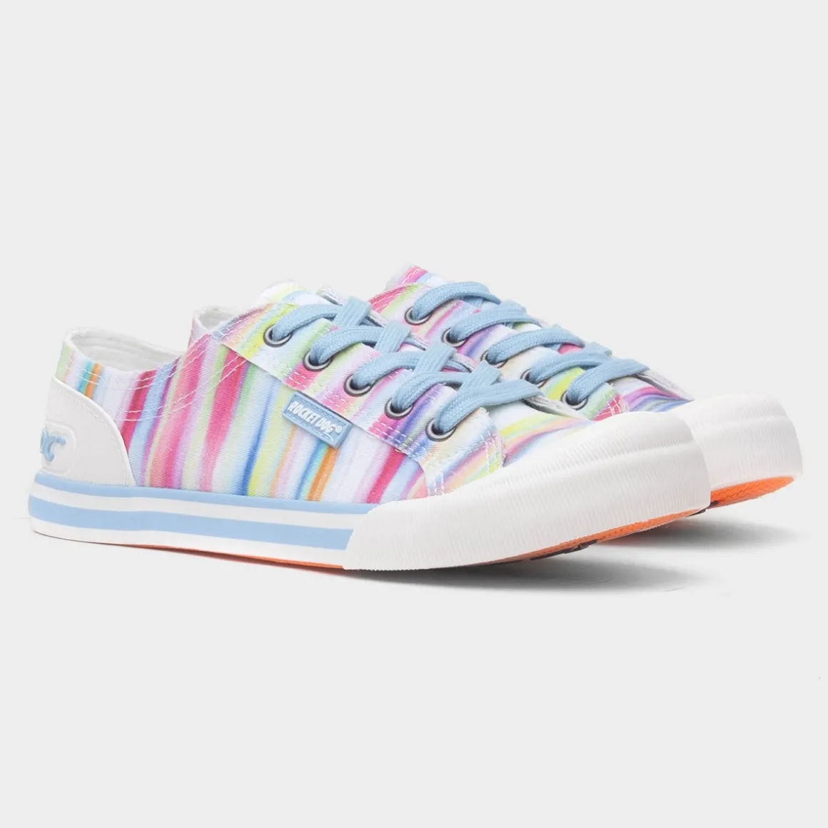 Rocket Dog Jazzin Dens Womens Multi Rainbow Canvas