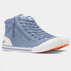 Rocket Dog Jazzin Hi Bondi Womens Blue Canvas
