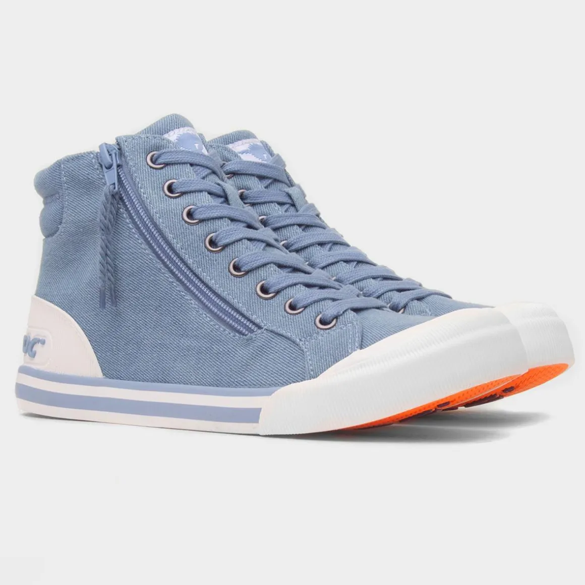 Rocket Dog Jazzin Hi Bondi Womens Blue Canvas