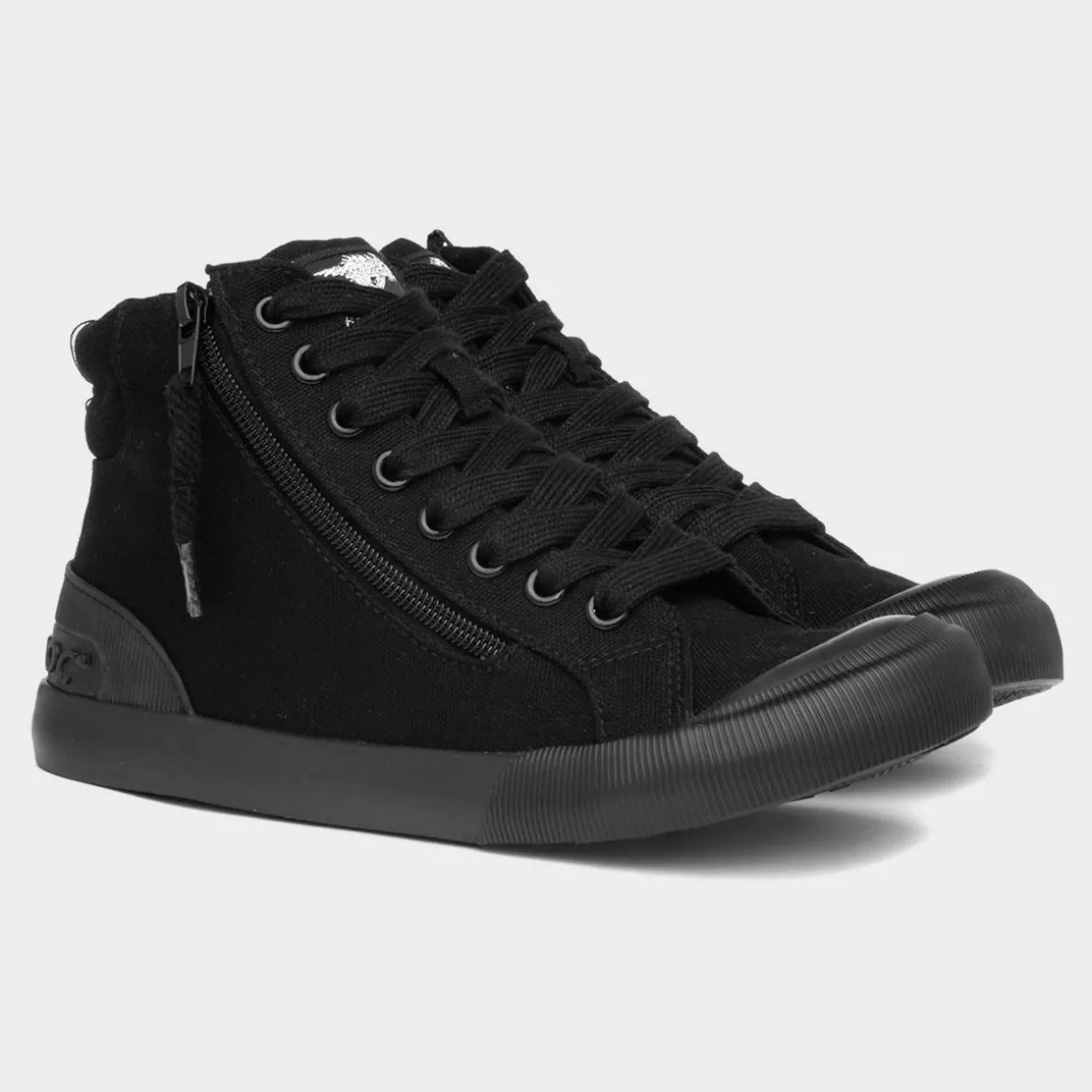 Rocket Dog Jazzin Hi Top Womens Black Canvas
