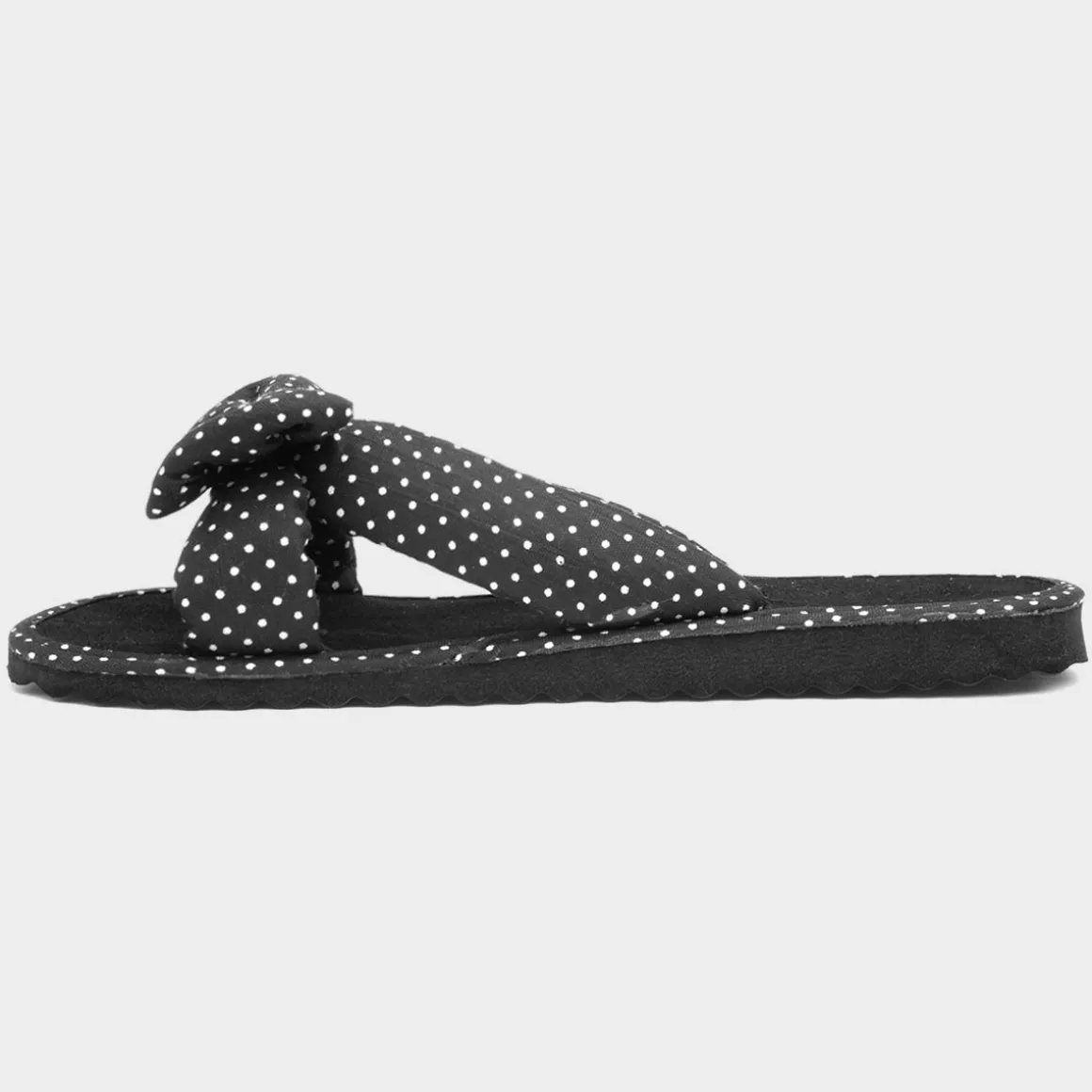 Sadie Womens Black Polka Dot Beach Mule