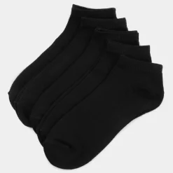 Settle 5 Pack Black Trainer Socks Sizes 7-11