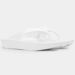 Shar Womens White Toe Post EVA Sandal