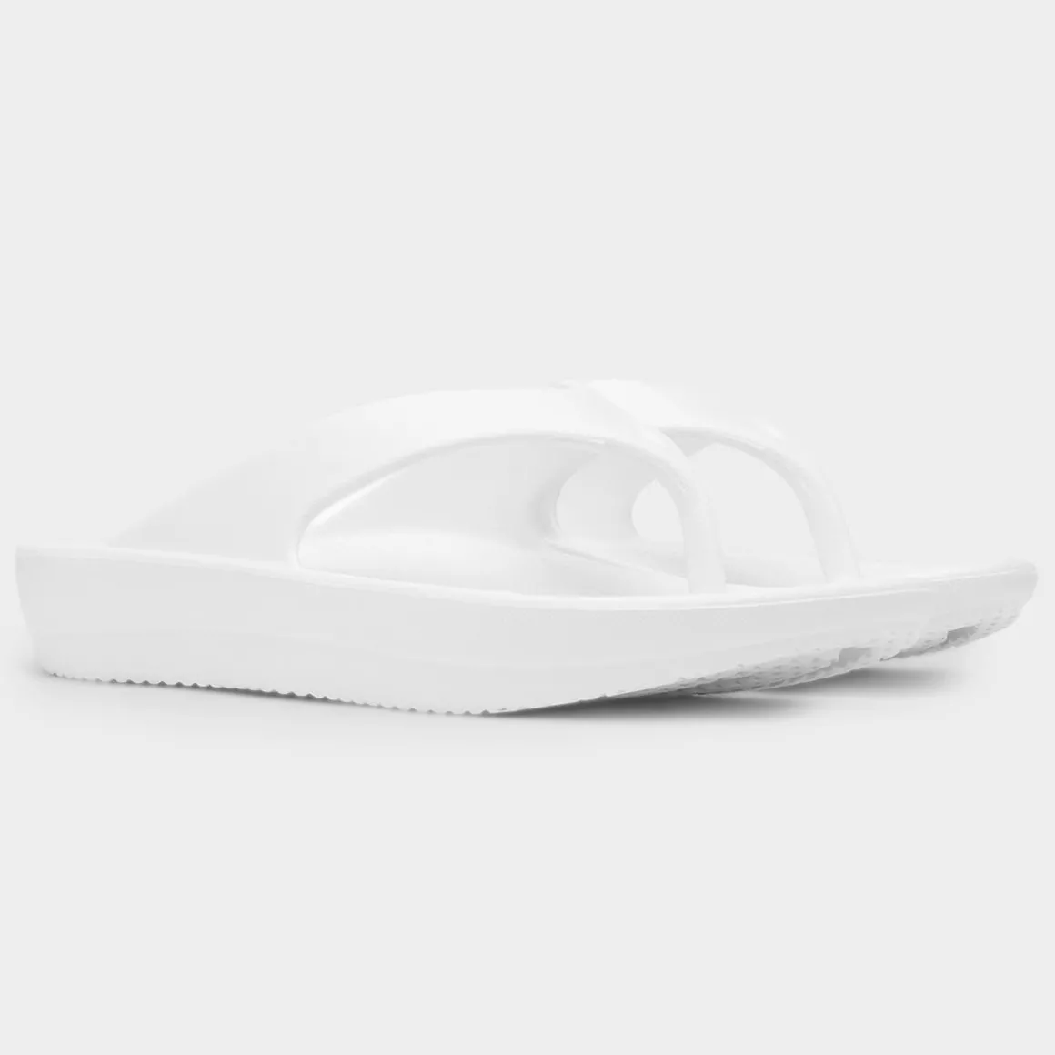 Shar Womens White Toe Post EVA Sandal