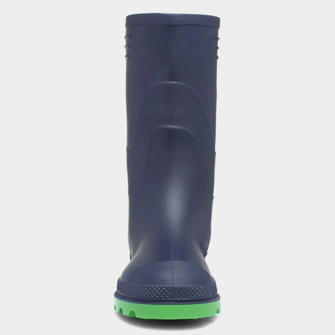 Shower Kids Navy and Lime Green Welly Size 10-6