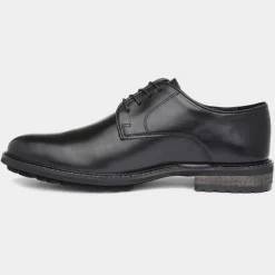 Silver Street Albert Mens Black Leather Lace Shoe