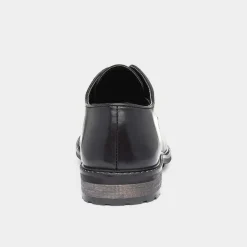 Silver Street Albert Mens Black Leather Lace Shoe