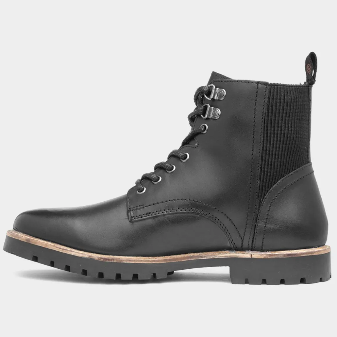 Silver Street Manchester Mens Black Lace Up Boot