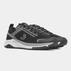 SJ Mens Black Lace Up Trainer