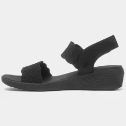Skechers Arya On The Rise Womens Black Sandal