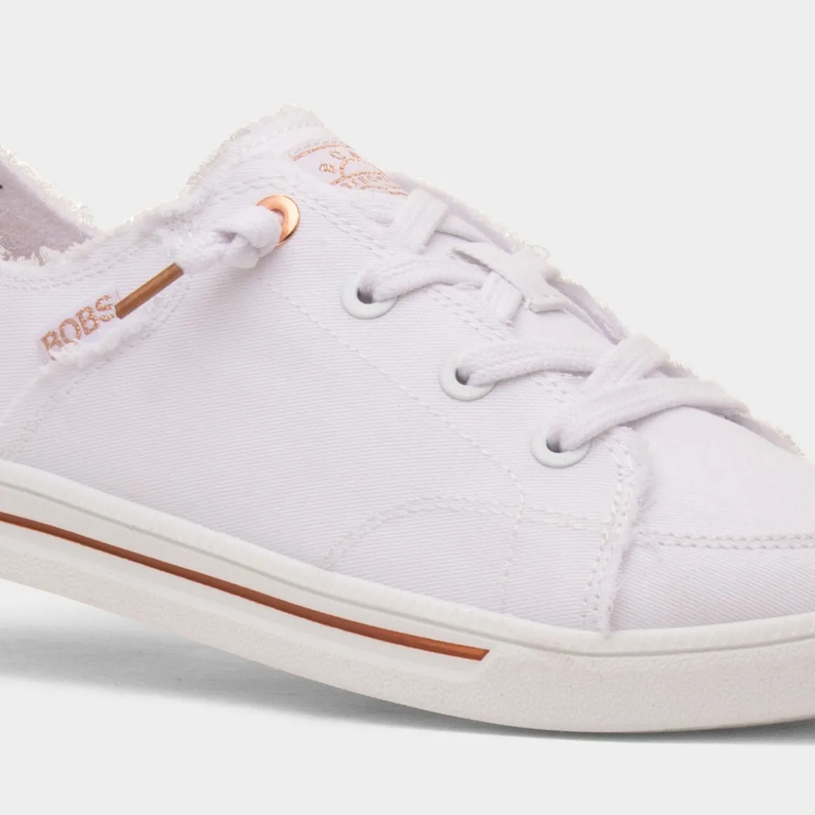 Skechers Bobs B Cute 2.0 Womens White Canvas