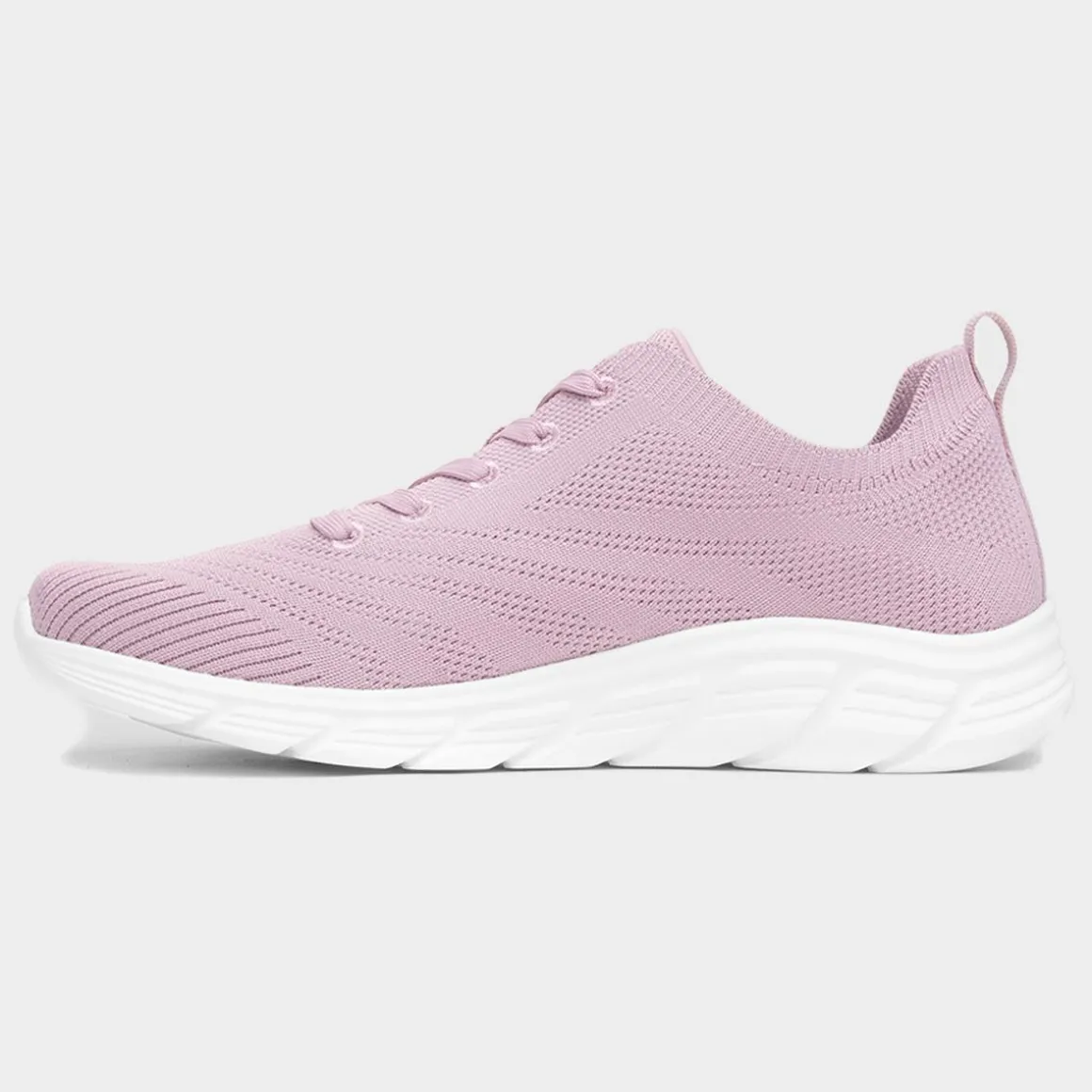 Skechers Bobs B Flex Womens Pink Knitted Trainer